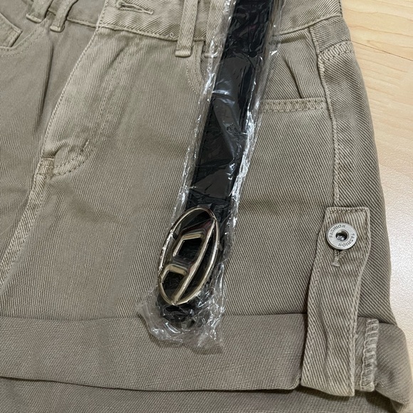 Short Jeans Expert Quality with Black Belt. Gray jean color - Picture 6 of 7